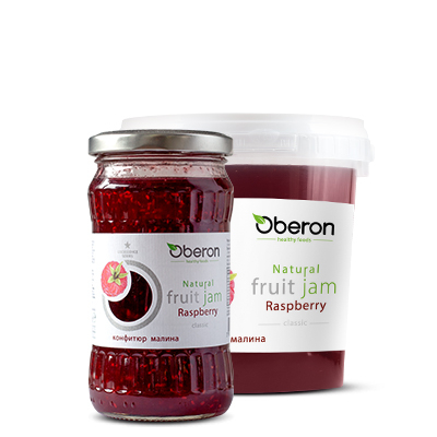 Oberon Raspberry jam 350 ml 12 pcs/stack