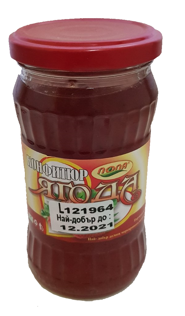 Popa Jam Strawberry 314 g 12 pcs/stack