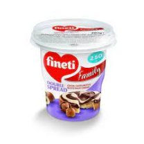 Schokolade Finetti zweifarbig 0,380g.