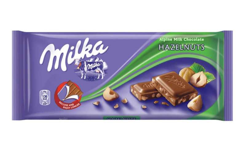 Chocolate Milka crushed hazelnut 22 pcs./box