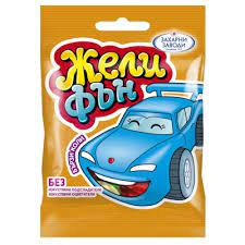 Gelierte Bonbons Jelly Fun Cars 90 g 40 Stück/Karton