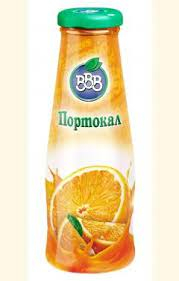 Juice BBB Orange 250 ml glass 6 pcs./stack