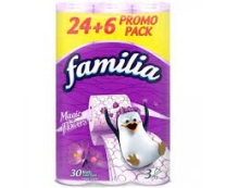 Toilet house Family 24+6 /3pack. purple