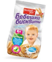 Bisküvi Baby Sweet+ Muzlu 0,140 24 Adet/Koli