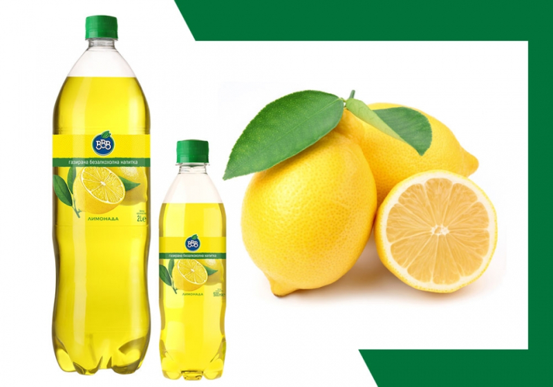 BBB Lemonade 2 l Carbonated drink 6 pcs/stack