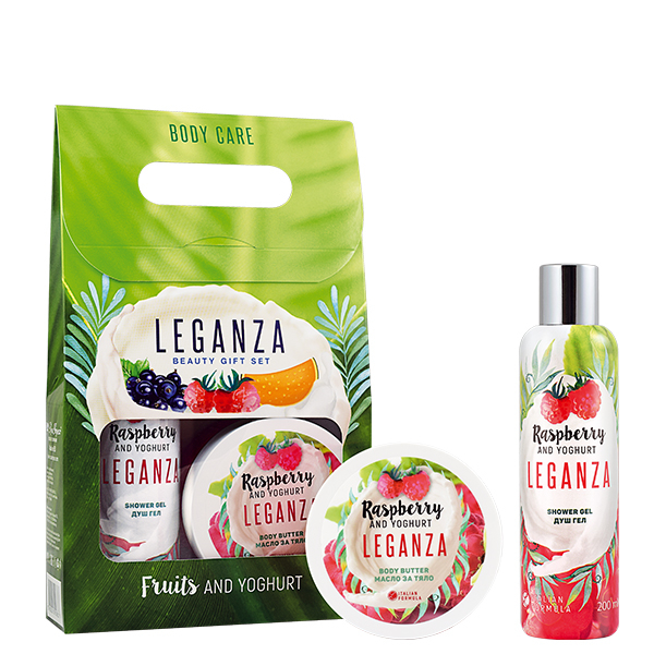 Leganza Raspberry and Yogurt Body Oil 24pcs/box.