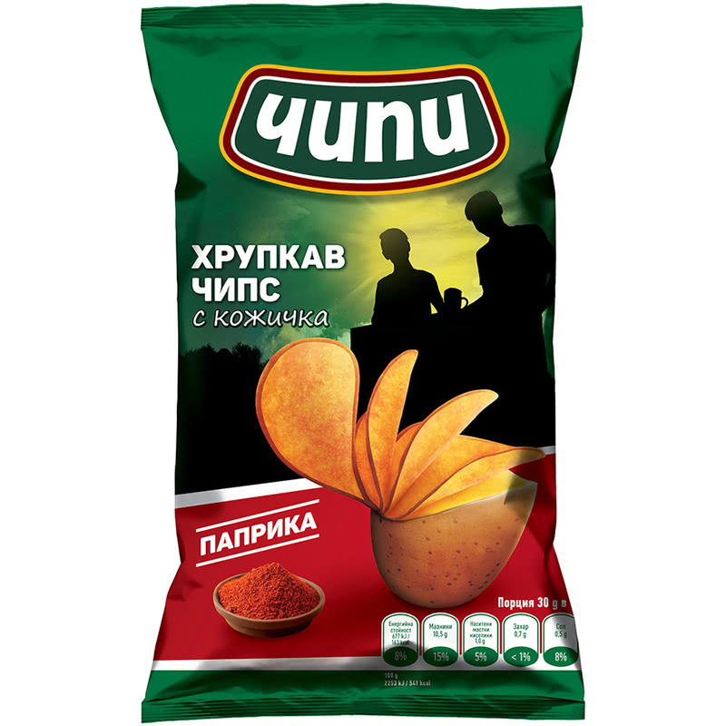 Chipi chips paprika 120 g. 10 pcs./box.