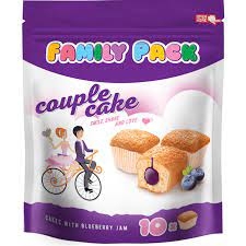 Cupcake Kapple cake with blueberry Family 200 g 9 pcs./box