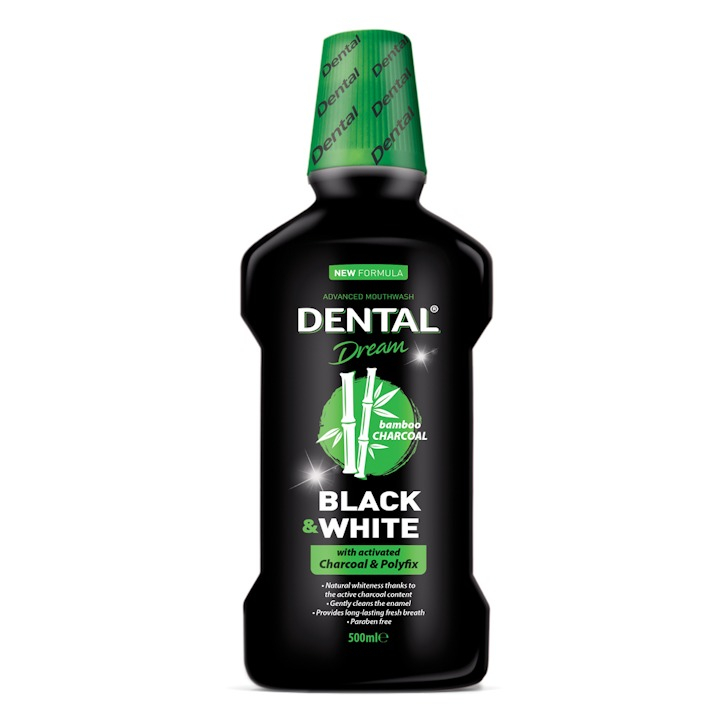 Dental Mouthwash DREAM BLACK & WHITE 500 ml