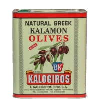 Kalogiros Olives Kalamata 161/180 5 kg/metal box
