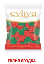 Candy Evlia Strawberry 1 kg 6 pcs/box