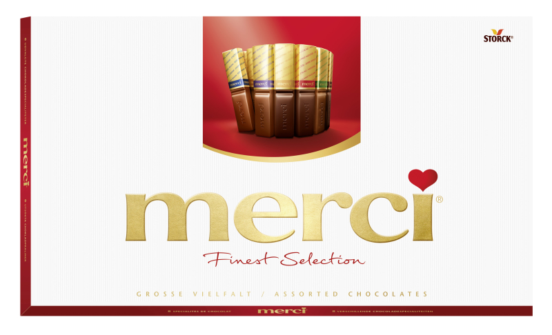 Mercy Schokoladenauswahl 400 g 8 Stück/Karton