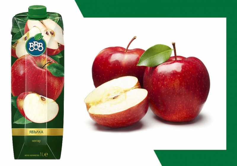 Juice BBB 1l. box Apple 50% 12 pcs./stack