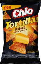 Chio Tortilla chips Nacho cheese 125 g 10 pcs/box