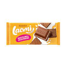 Roshen Lakmi Milk Chocolate with Milk filling and Chocolate wafer 90g