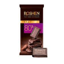 Roshen Dark Chocolate 80% 85g. /35 pcs.