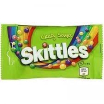 Skittles Crazy Sours şekerleri 38 gr 14 adet/kutu