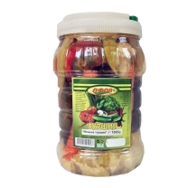 Popa Mixed pickle 1kg 4pcs/stack