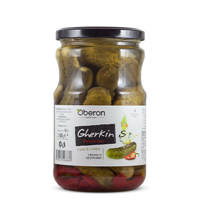 Oberon spicy pickles 680g. 6pcs/stack