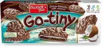 GO-TINI çikolatalı ve hindistan cevizli bisküvi 130g. 24 adet/koli