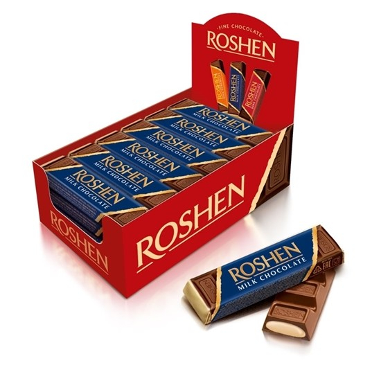 Chocolate BAR Roshen Süt kremalı karamel 40g. 30 adet/koli