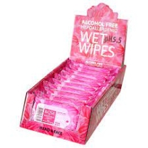 Bio Fresh Wet wipes Rose for hands and face