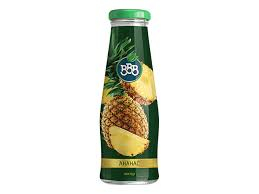 BBB Pineapple juice 250 ml glass 6 pcs./glass