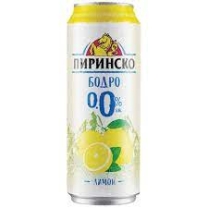 Bira Pirinsko Bodro limon %0 500 ml 12 adet/deste
