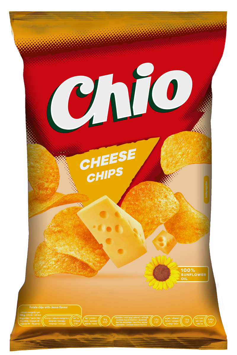 CHIO-Käsechips 140g. 10 Stück/Karton