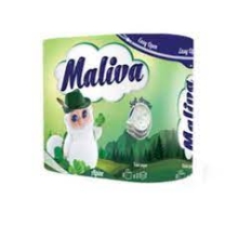 Туалетная бумага Maliva 4 шт/пачка 14 шт/куб