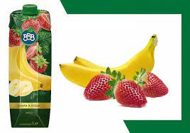 Juice BBB 1l. box Banana and Strawberry 30% 12 pcs./stack