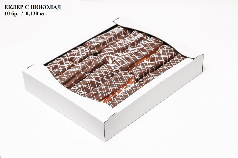 Krasita Eclair with chocolate /box/ 10 pcs