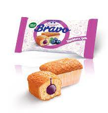 Bravo mini cupcake with blueberry toffee 16 pcs/box