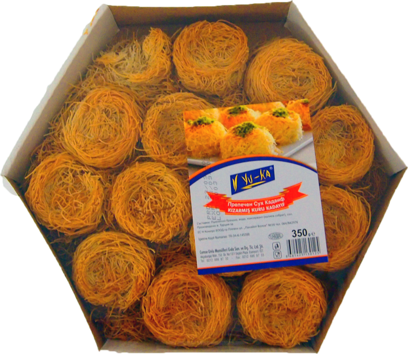 Turkish kadaif toasted 350 g YU-KA 12 pcs/box