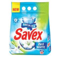 Savex-Pulver 4 kg. 2in1 Weiße Wäsche